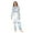 Cute Cat Pattern, variant on 1 Piece Adult Onesie Pajamas Cozy & Loose-Fit Sleepsuit Loungewear with Pockets Panda and Clouds Pattern X-Small