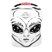 ECZJNT a Alien head with starry eyes with space inside Nursing Cover Baby Breastfeeding Infant Feeding Cover Baby Car Seat Cover