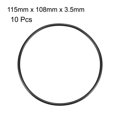 thumbnail image 2 of Junta de aceite flexible de goma de 115 mm x 108 mm x 3.5 mm, filtro O-ring, arandela, 10 piezas, 2 of 5