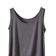 thumbnail image 5 of Fewfanhot Plus Size Women Sleeveless Tank Top, Round Neck Solid Color Casual Summer Blouse, Loose Fit Layering Basic Cami, S-3XL, 5 of 5