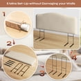 thumbnail image 4 of Pinmoco Upholstered Headboard for Queen Bed, Height Adjustable and Memory Foam Arc-shaped Head Board, Beige, 4 of 10
