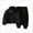 A38-Black, variant on 2 Piece Sweatsuits for Girls Fall Winter Solid Color Full Zip Jacket and Jogger Pant Sets Tracksuits Sport Casual Outfits 12 18 24 Months 2T 3T 4T 5T 6T Children,4-5 Years,Black