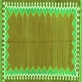 thumbnail image 1 of Ahgly Company Indoor Square Abstract Green Contemporary Area Rugs, 4' Square, 1 of 1