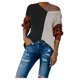 thumbnail image 2 of ICHUANYI Liquidación Camisa Suelta Informal de Punto con Costuras y Estampado de Leopardo con Cuello en V para Mujer ICHUANYI WER202308232023, 2 of 9