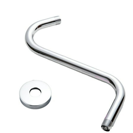 Elegant S Shape 10inch Showerhead Risers Arm with High Rise Gooseneck Styles pressure Showerhead for Bathroom
