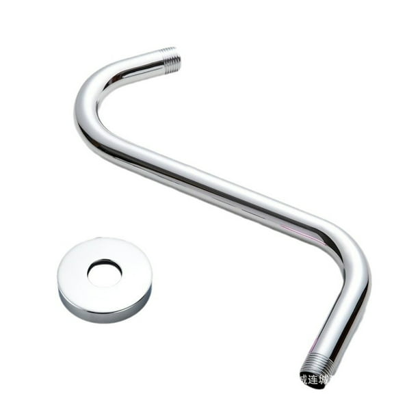 Elegant S Shape 10inch Showerhead Risers Arm with High Rise Gooseneck Styles pressure Showerhead for Bathroom