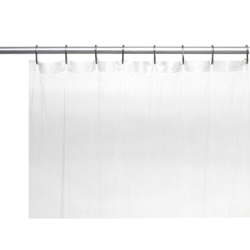 Gauge Vinyl Liner, Extra Long Fabric Shower Curtain Liner 72×78