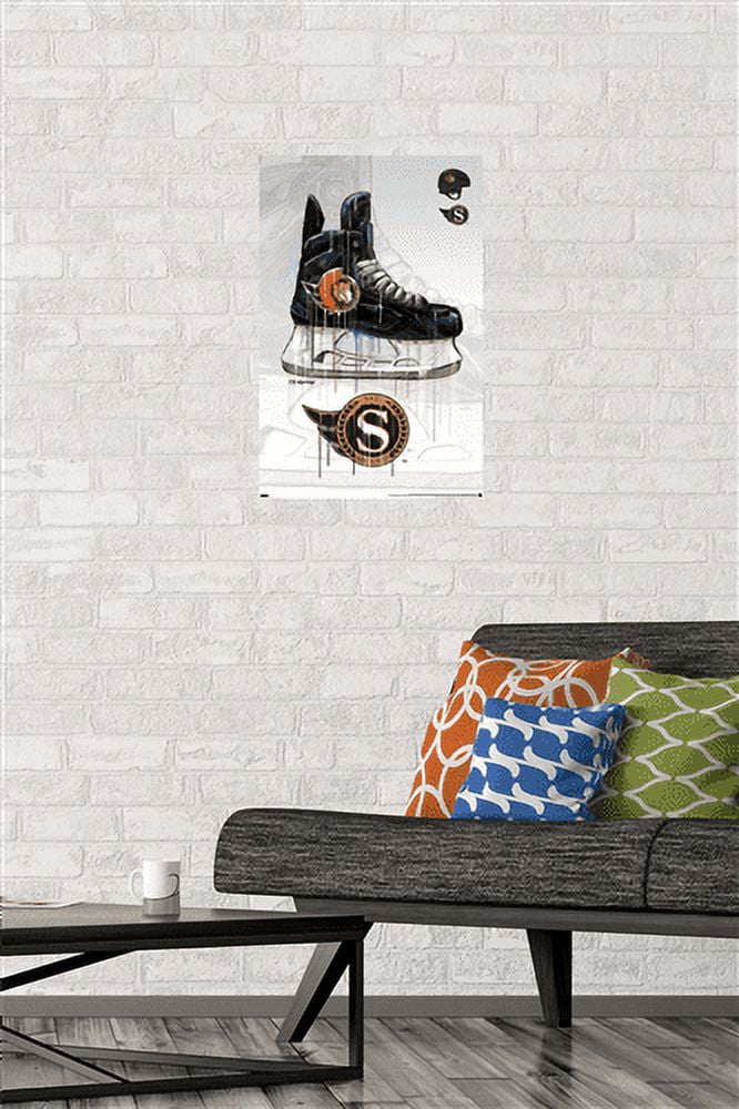 NHL Ottawa Senators - Drip Skate 21 Wall Poster, 14.725" x 22.375"