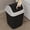 Black, variant on Lid Trash Can 4 Gallon - Small Space Office & Bathroom Waste Bin with Odor Control, Plastic Garbage Bin for Kitchen, Desk, Bedroom, Compact Square Design