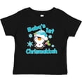 thumbnail image 3 of Inktastic Baby's 1st Chrismukkah with Cute Baby Penguin and Snowflakes Boys or Girls Baby T-Shirt, 3 of 5