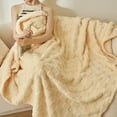 thumbnail image 2 of Heather Green Throw Blanket for Couch, Super Soft Warm Blankets, Cozy Knit Fuzzy Plush Lightweight Throws for Couch, Sofa, Bed, Camping, Picnic, Heather Green, 50 x 60 inches, 2 of 5