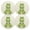 Green, variant on Ryvnso Cute Frogs Round Plate Mats Dining Table Placemat Set of 4 for Holiday Decoration