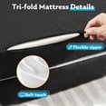 thumbnail image 5 of Folding Mattress 4 Inch Tri Folding Memory Foam Mattress, Portable Trifold Mattress Topper with Breathable Cover, Foldable Floor Mattress Guest Bed for Camping, Travel, QUEEN, 5 of 7
