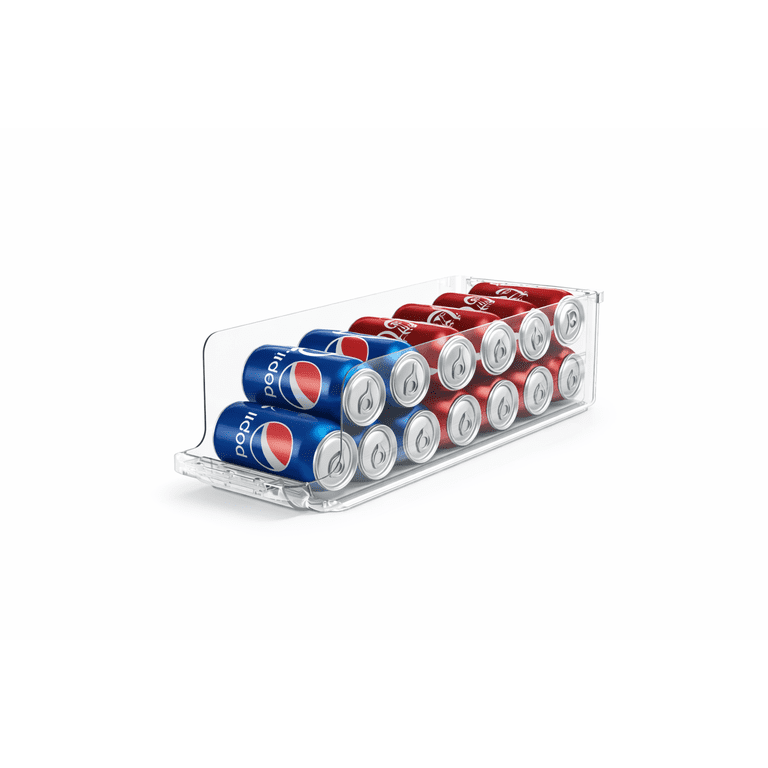 Mainstays Clear Expandable Drink Fridge Organizer photo 7