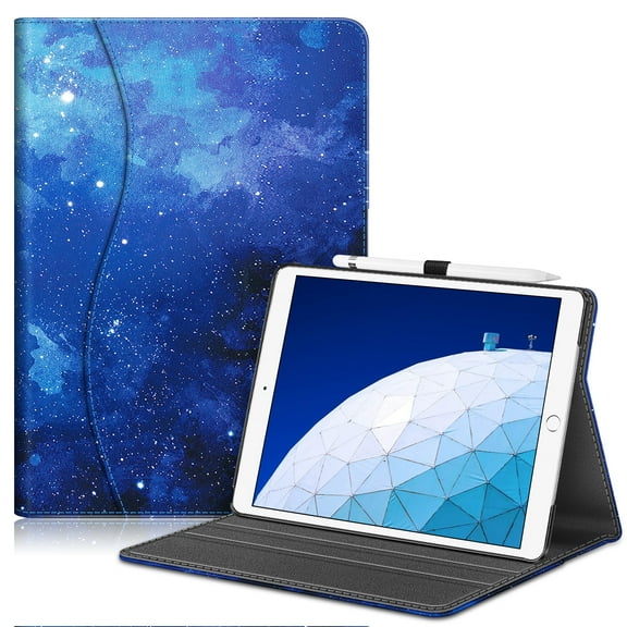 Fintie Sleek Shield Case Cover with Pocket for 10.5-inch iPad Air (3rd Gen) 2019 / iPad Pro 2017, Starry Sky
