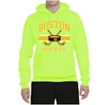 thumbnail image 2 of Wild Bobby City of Boston Hockey Fantasy Fan Sports Unisex Hoodie Sweatshirt, Safety Green, XX-Large, 2 of 5