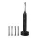 thumbnail image 2 of Cepillo de dientes eléctrico con 4 cabezas de cepillo, limpieza por vibración sónica, múltiples modos y velocidades, recargable por USB, incluye funda de viaje para adultos y niños, 2 of 4