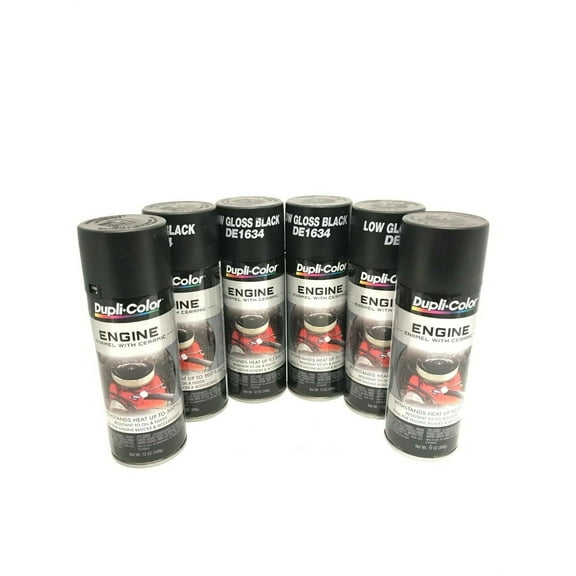 Dupli Color DE1634 Black Automotive Touch-Up Paint, 6 Pack