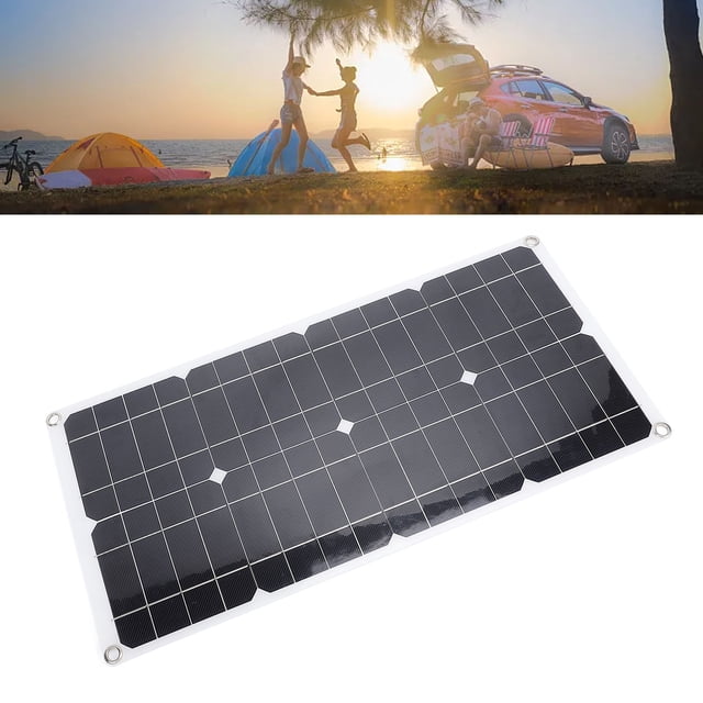 Solar Panel, 25W Anti Reverse Charging Solar Panel Controller for Camping 10A,30A,50A,80A,100A