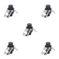 thumbnail image 1 of sweethay Tapón para conservante de vino y bebidas de acero inoxidable, tapón sellador para botellas de jardín, restaurante, cocina, sellado, Negro 5Conjunto, 1 of 6
