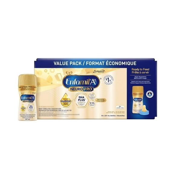 Formule pour bébé Enfamil A+ NeuroPro, prête à nourrir 237ml x 18ct