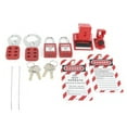 thumbnail image 1 of Lockout Tagout Kit Electrical Lockout Tagout Kit Lockout Tagout Kit Multifunctional With Hasp Warning Tag  Red  Portable, 1 of 8