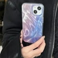 thumbnail image 2 of Gradient Purple Feather Yarn Luxury Shockproof TPU Case Compatible with iPhone Case (iPhone 13 Pro), 2 of 6