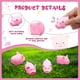 thumbnail image 2 of 50 piezas de juguete de baño de cerdo de goma a granel mini juguetes de cerdo juguetes de bañera de cerdito rosa flotador juguetes chirriantes para baby shower fiesta de Navidad de, 2 of 4