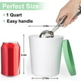 thumbnail image 3 of Reusable Ice Cream Storage Container, 1 Quart Freezer-Safe Tub with Lid for Homemade Sorbet & Gelato, BPA Free & Leak Proof, Green, 3 of 8