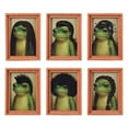 thumbnail image 4 of 2PCS Funny Frog with Wig Refrigerator Magnet-Vintage Style Oil Painting Art Magnet - Cute Bob Haircut Toad Decor for Fridge, Locker, Dishwasher & Whiteboard-Unique Meme Gag Gift for Coworkers&Friends, 4 of 7