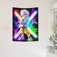 thumbnail image 3 of Hunter X Hunte Killua Lightning Tapestry Anime Poster Large Background Wall Art Bedroom Wall Decor for Birthday Party 60x51in, 3 of 8