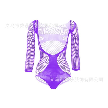 Generic Sexy Lingerie Sexy Fishnet Clothes One-Piece Stockings Hollow out Tights