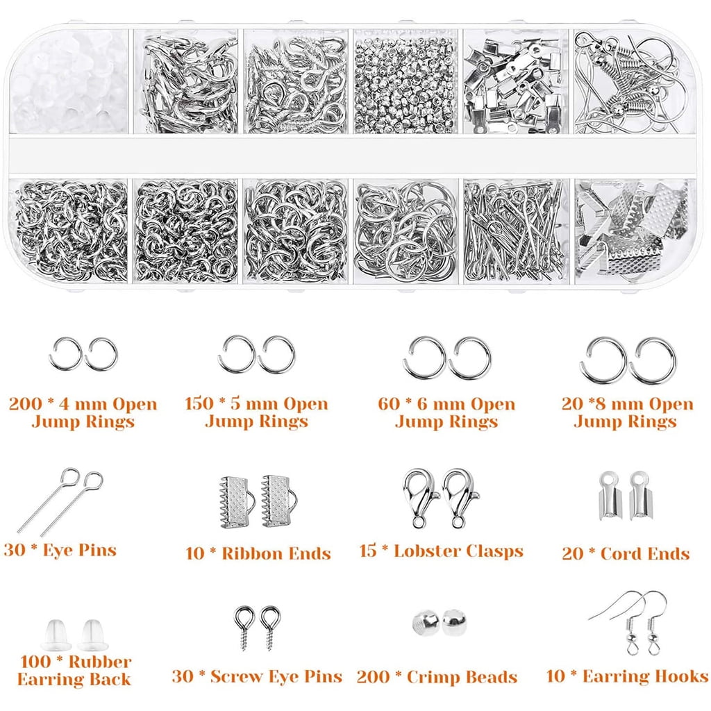 Oasiva Jewelry Making Supplies Set with Jewellery Wires Findings Kit DIY Crafts Tools