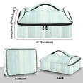 thumbnail image 3 of Iauyy Casserole Carrier for Hot Food Insulated Casserole Travel Carry Bag with Lid Food Warmer Bag for Party/Picnic,Light Green Vertical Stripes, 3 of 7