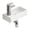 Silver-Left, variant on Wall-Mounted Ceramic Bathroom Sink,Small Cloakroom Basin Sink for Small Bathroom, Powder Room,14.57" x 7.09" x 3.54",Right