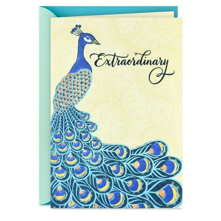 Hallmark Congratulations Card (Extraordinary, Peacock)