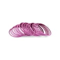 thumbnail image 5 of Efulgenz Indian Bangle Set Plain Metal Bangles for Women Two Dozen Wedding Bangles Set Plain Alloy Bangles Bollywood Bracelets Bridal Bangle Set Fashion Jewelry Accessories for Women (24 Pcs) Size 2.4, 5 of 6