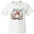 thumbnail image 3 of Inktastic Joy to the World Christmas Gnomes Youth T-Shirt, 3 of 5