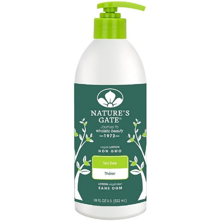 Natures Gate Tea Tree Moisturizing Lotion - Nature's Gate Tea Tree Lotion 18 oz (Pack of 6)