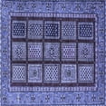 thumbnail image 1 of Ahgly Company Indoor Square Abstract Blue Modern Area Rugs, 5' Square, 1 of 4