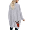 thumbnail image 6 of Uhndy 2022 Jackets for Women, Women Casual Christmas Printed Blouse Mid-Length Cardigan Long Sleeve Tops Sweater Winter Coats Christmas Gifts for Women, 6 of 6
