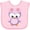 AD-Pink, variant on Inktastic Cute Pink and Purple Owl Girls Baby Bib