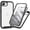 Black, variant on Dteck for iPhone 17e Case with Built-in Screen Protector and Camera Lens Cover, Full Body Protection Shockproof Rugged Bumper with Clear Back,Purple