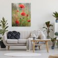 thumbnail image 3 of Stupell Industries Abstract Red Poppies Botanical & Floral Painting Gallery Wrapped Canvas Art Print Wall Art, 36 x 48, 3 of 8