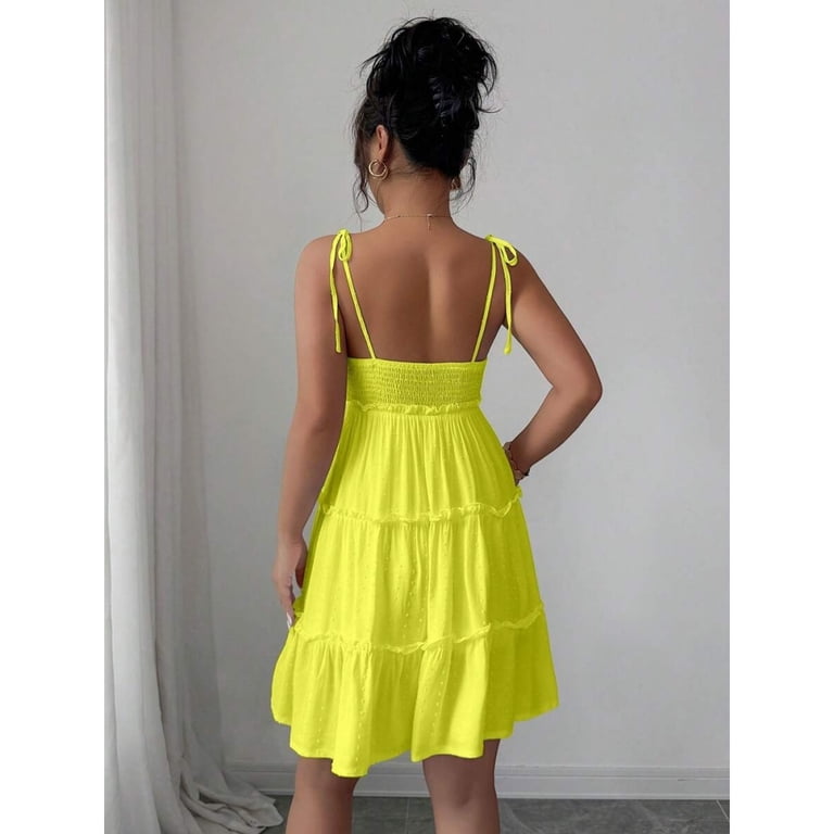 pale yellow mini dress Intense defense feather in Peppermayo Exclusive The Odette Satin Mini Dress is a sleek and sophisticated choice for any occasion. Aloruh Women's Pale Yellow Plunging