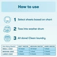 thumbnail image 4 of ECOS Hypoallergenic Laundry Detergent Sheets for Sensitive Skin, Free & Clear, 64 ct, 4 of 10