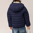 thumbnail image 5 of AUNVITO 2025 Trendy 3-16 Years Children's Fashion Solid Color Lightweight Down Cotton Jacket Long Sleeved Hooded Casual Jacket/jacket, 5 of 6