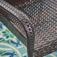 thumbnail image 6 of Littleton Brown Multi Wicker Stacking Patio Chair - Transitional Outdoor Dining Seating, 22.5"W x 25.25"D x 35.25"H - Iron Frame, Easy Storage, 6 of 8
