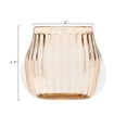 thumbnail image 2 of Creative Co-Op Light Amber Transparent Glass Tealight Holder, 2 of 5