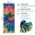 thumbnail image 2 of Colorful Tie Dye Pattern Hot Yoga Mat Towel Non Slip for Hot Yoga - Quick-Drying Yoga Mat Cover with 4 Corner Pockets with Travel Bag - Hot Yoga Towel Non Slip Grip Moisture Wicking Sweat 70"x26", 2 of 6